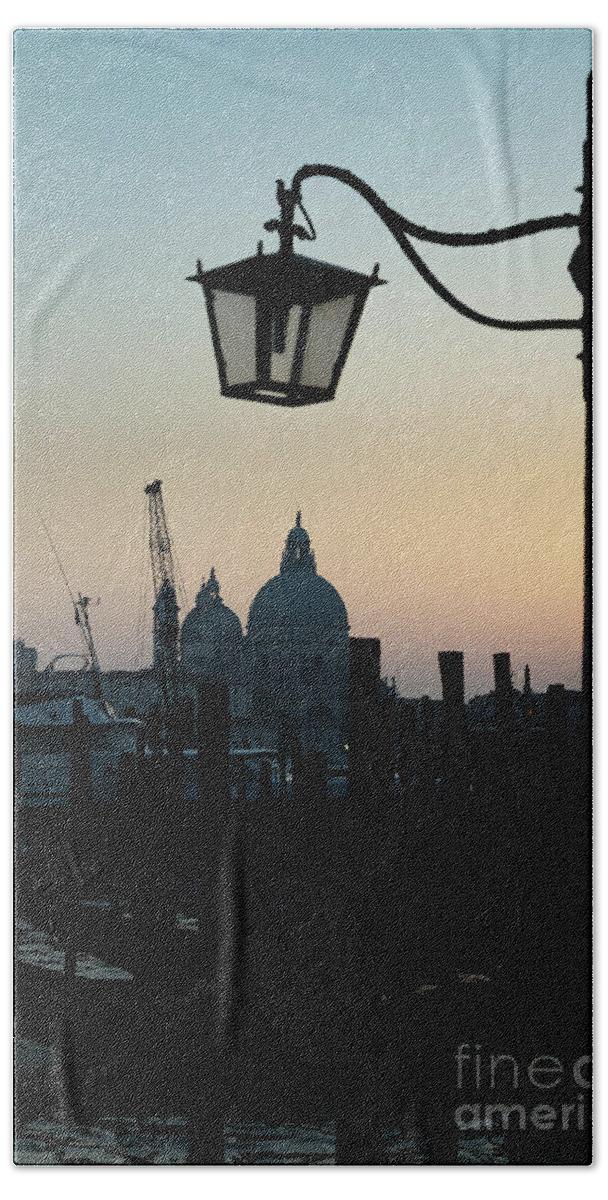 Italy Beach Towel featuring the photograph Venice at sunset by Andy Myatt