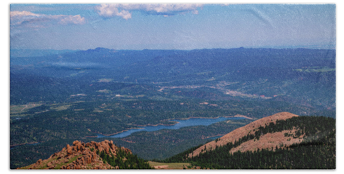 Adventure Beach Towel featuring the photograph View from Pikes Peak 5 by Cindy Robinson