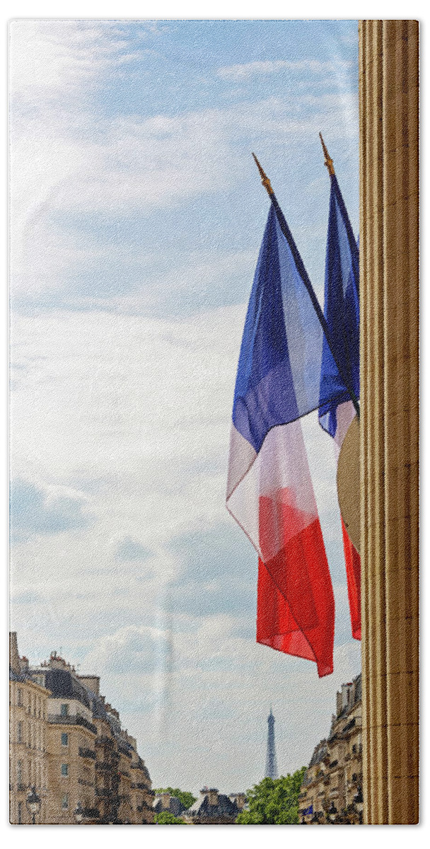 Paris Beach Towel featuring the photograph View from the Pantheon - Paris, France by Melanie Alexandra Price