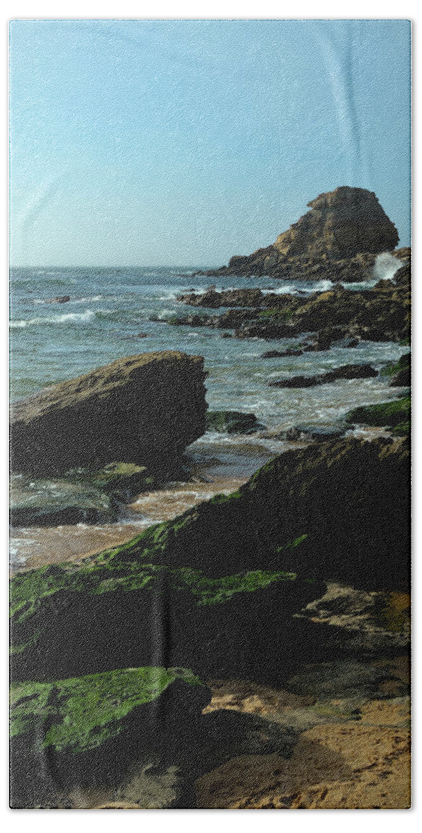 Santa Rita Beach Towel featuring the photograph View of Santa Rita Beach in Torres Vedras by Angelo DeVal