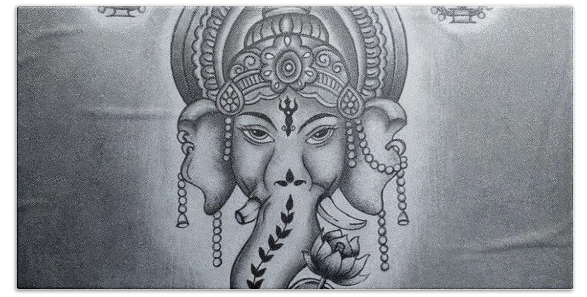 Vinayagar Drawing by Nandhini Ashwin - Pixels