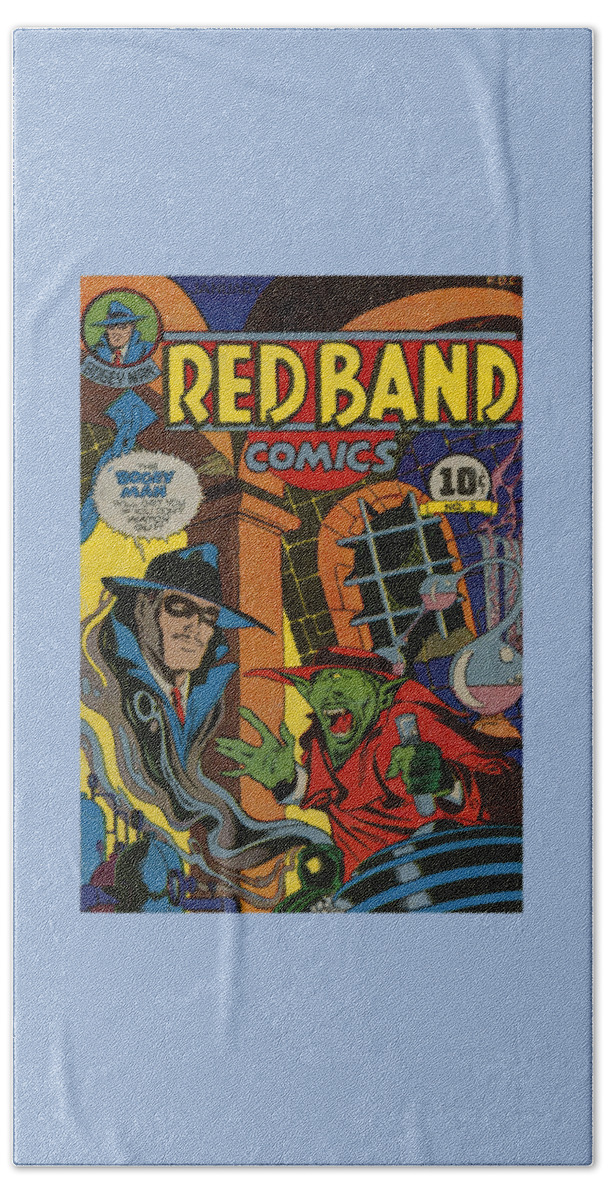 Comic Beach Towel featuring the digital art Vintage Comic Cover by Madame Memento
