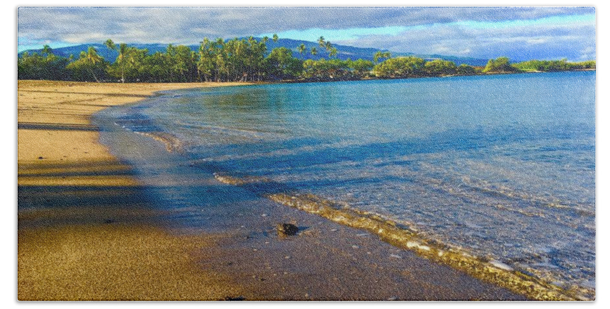 Ocean Beach Sheet featuring the photograph Waikoloa Beach, June 2020 by Bette Phelan