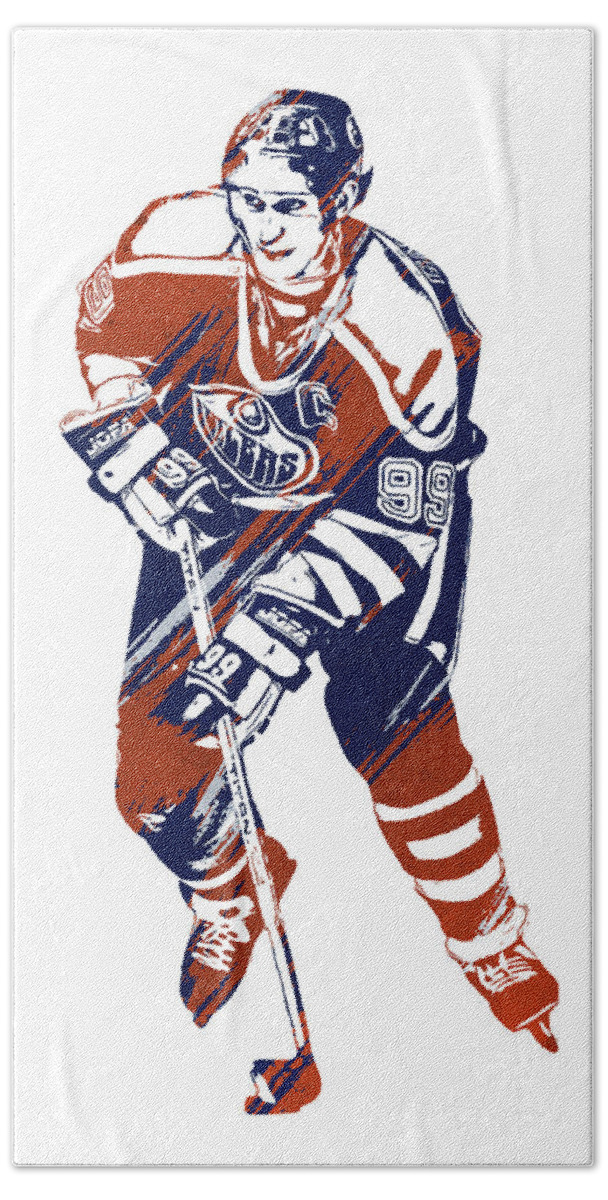 Wayne Gretzky New York Rangers Watercolor Strokes Pixel Art 1 by Joe  Hamilton