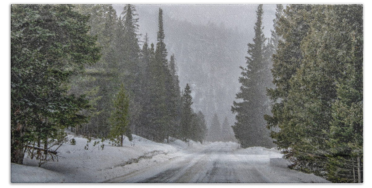 Colorado Beach Towel featuring the photograph Welcome to Winter by Marcy Wielfaert