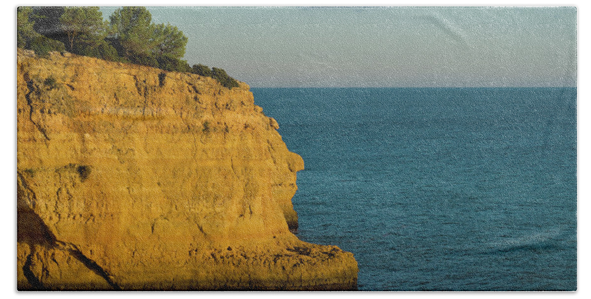 Algarve Beach Sheet featuring the photograph Where Land Ends in Carvoeiro by Angelo DeVal
