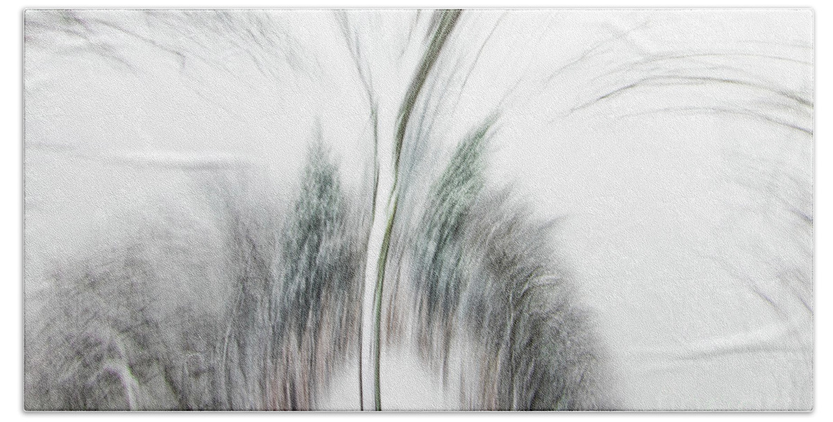Motion Blur Beach Towel featuring the photograph Winter Energy by Marilyn Cornwell