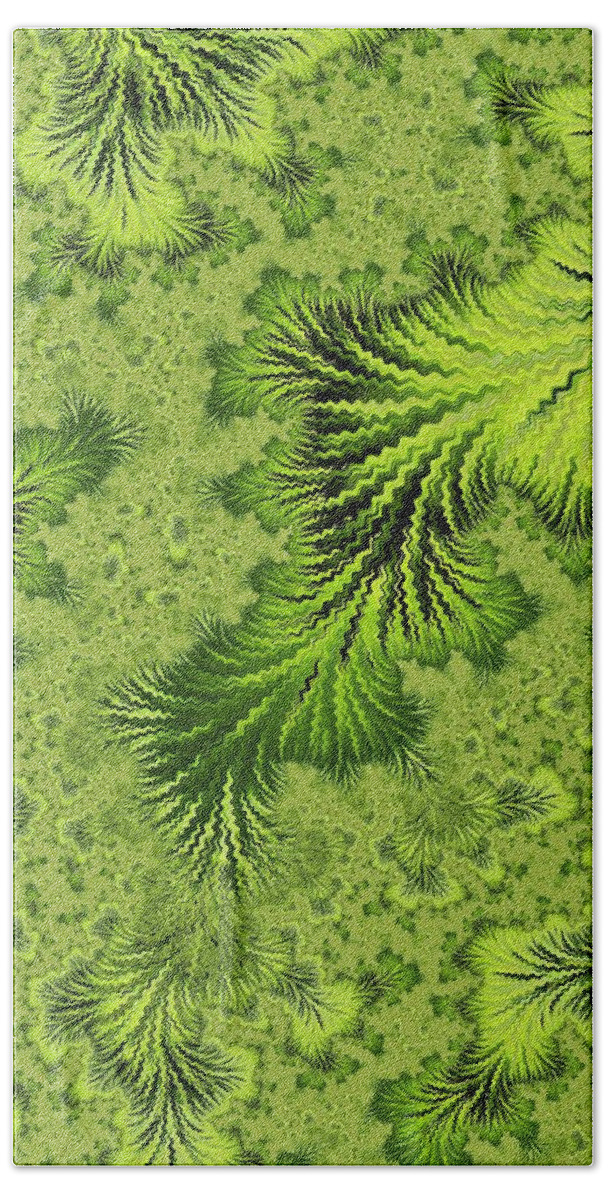 Fractal Beach Towel featuring the digital art Wood Element #6 by Mary Ann Benoit