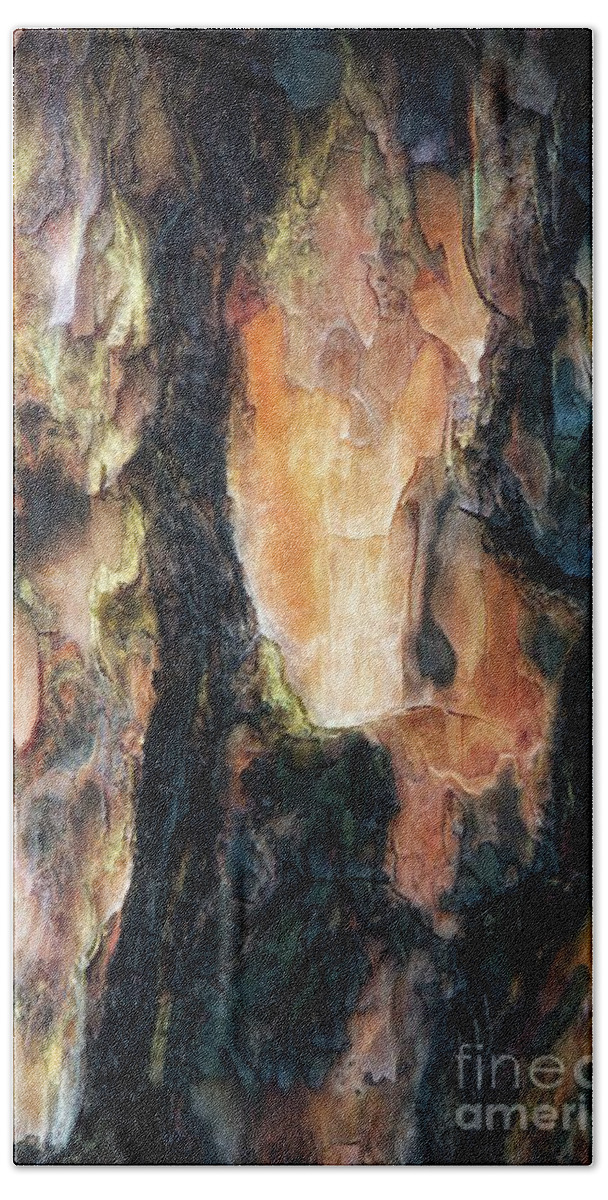 Bark Beach Towel featuring the photograph Wooden Nature by Alison Belsan Horton