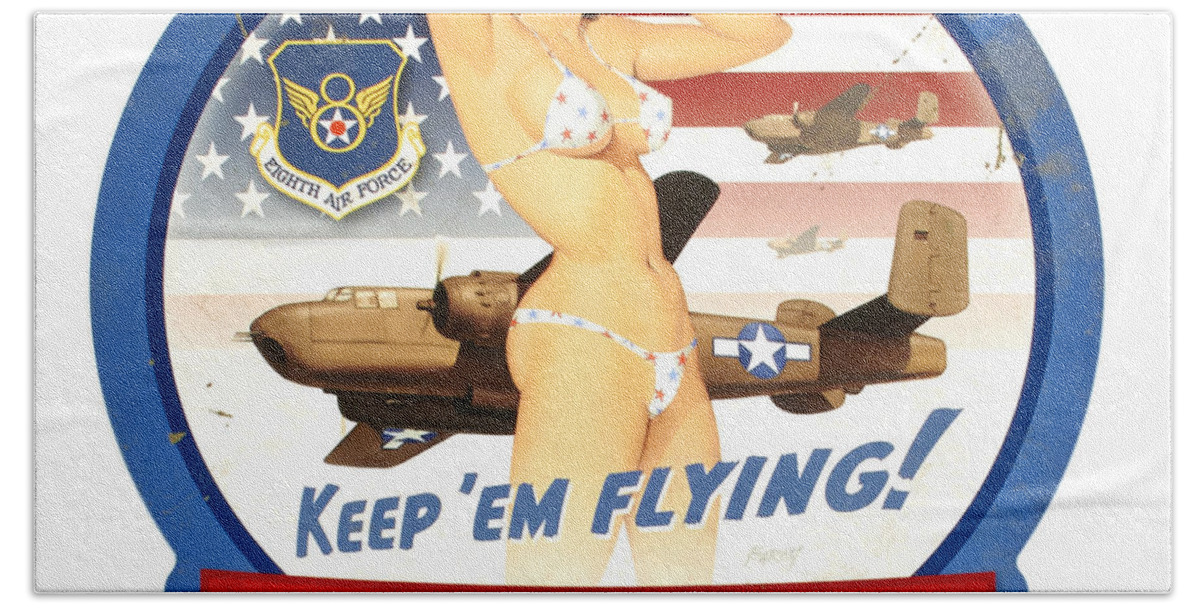 World Beach Towel featuring the photograph WW2 Pinup Girls by Action