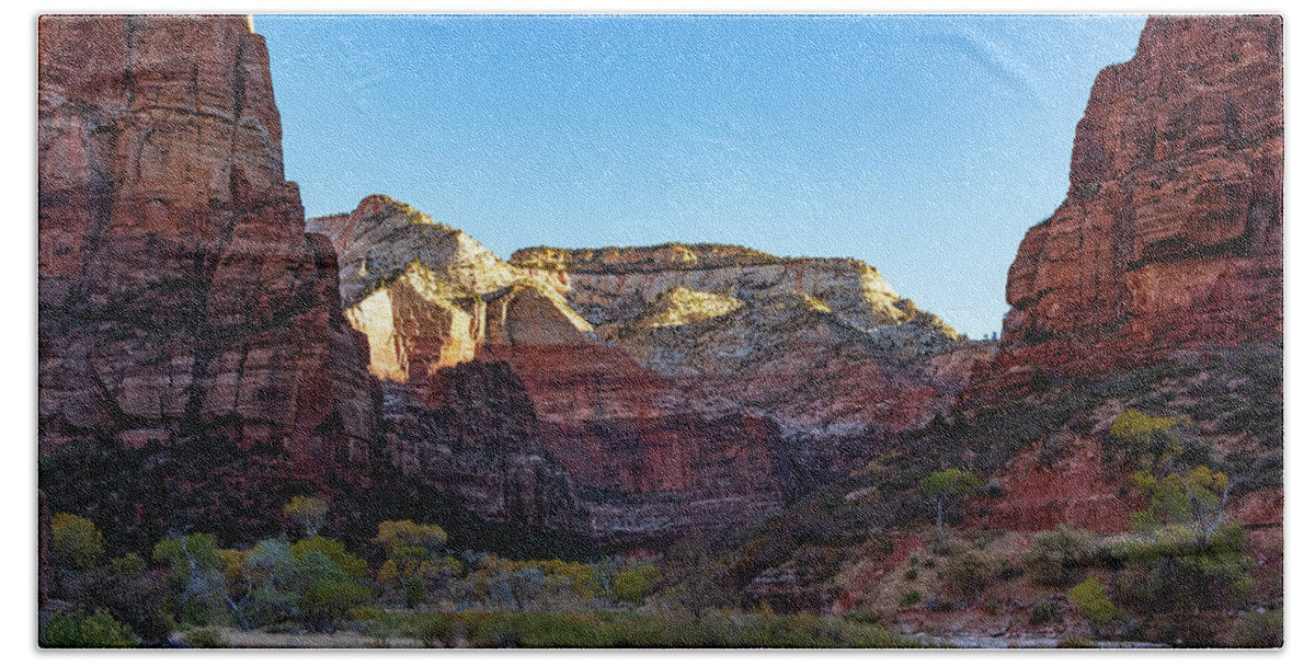 Zion Beach Towel featuring the photograph Zion National Park by Nathan Wasylewski