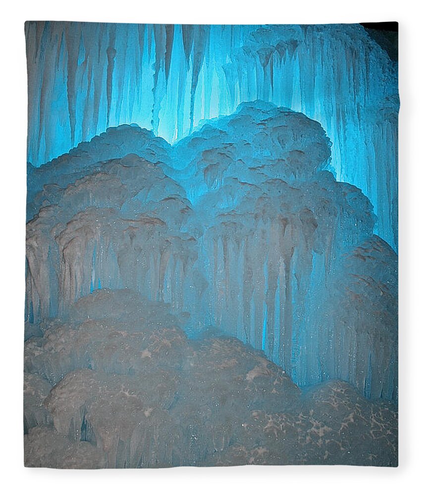 Ice Fleece Blanket featuring the photograph Ice Rising #1 by Susan Herber