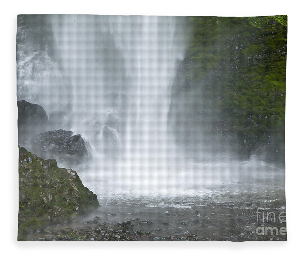 Waterfall Fleece Blanket featuring the photograph Latourelle Falls 9 by Rich Collins
