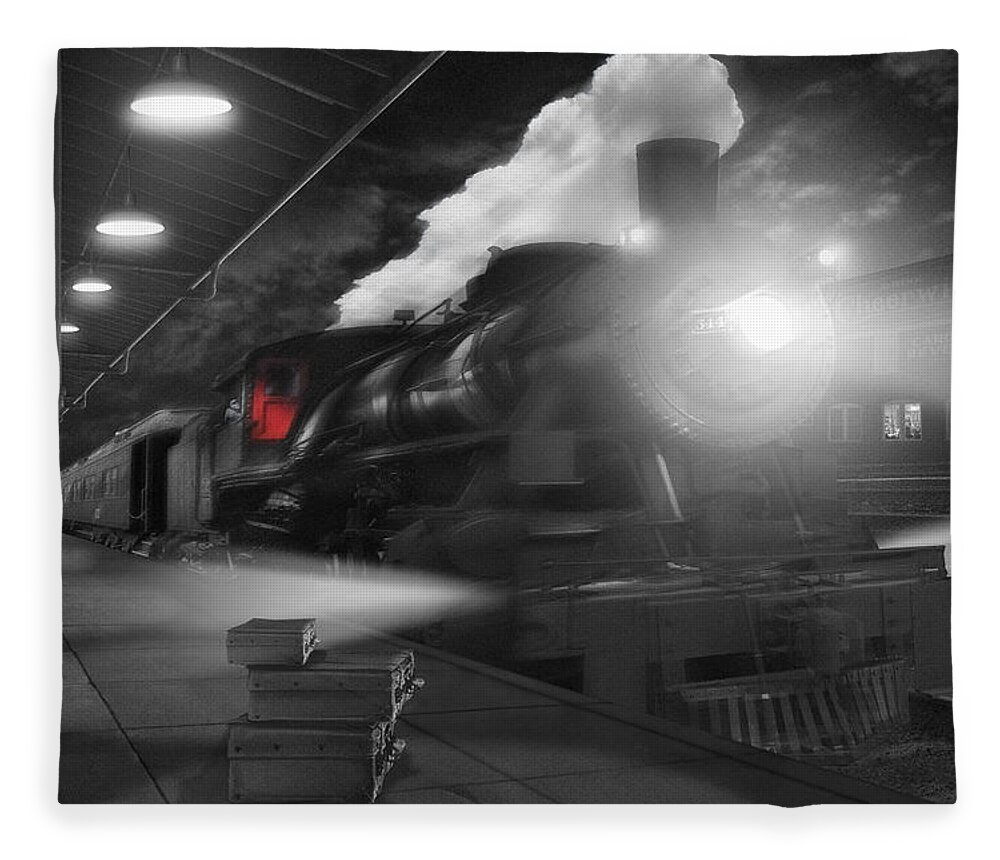 Transportation Fleece Blanket featuring the photograph Pulling Out by Mike McGlothlen