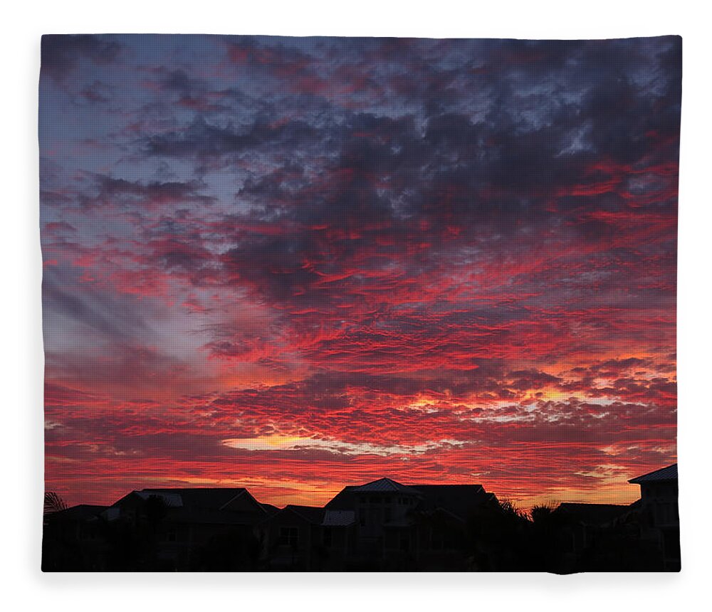Sailors Fleece Blanket featuring the photograph Sailor's Delight Sky by Jean Macaluso