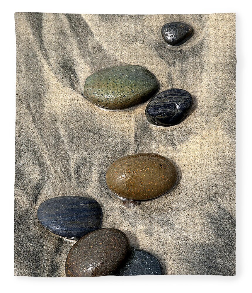 Beach Fleece Blanket featuring the photograph Seven by Joe Schofield