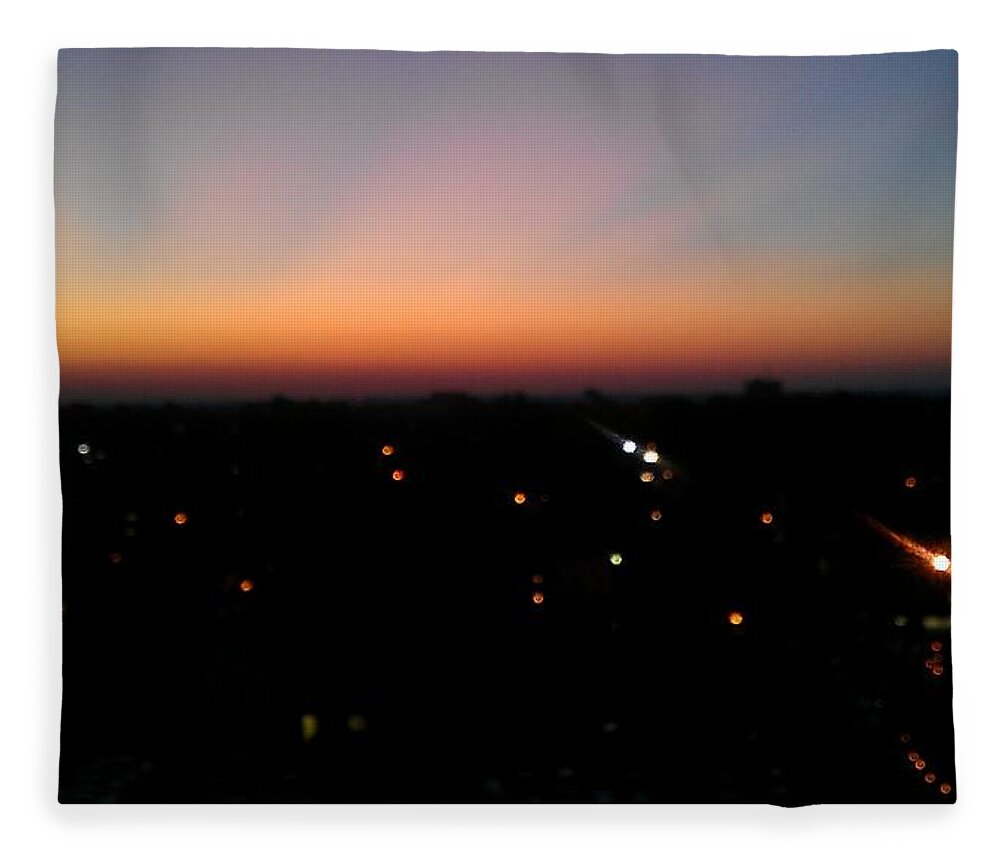 Sunset Fleece Blanket featuring the photograph Sunset Silhouette by Kenny Glover