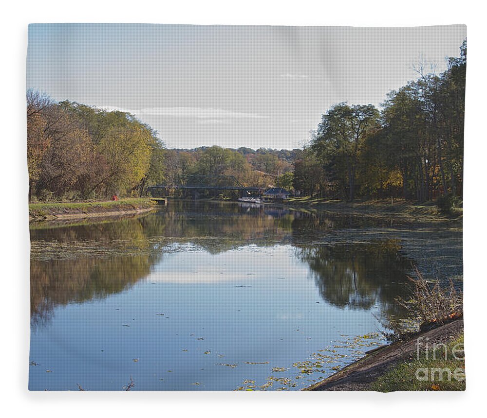 Erie Canal Fleece Blanket featuring the photograph The Erie Canal #1 by William Norton