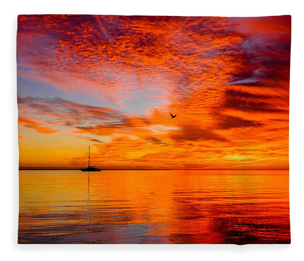 Florida Fleece Blanket featuring the photograph Florida Keys by Raul Rodriguez