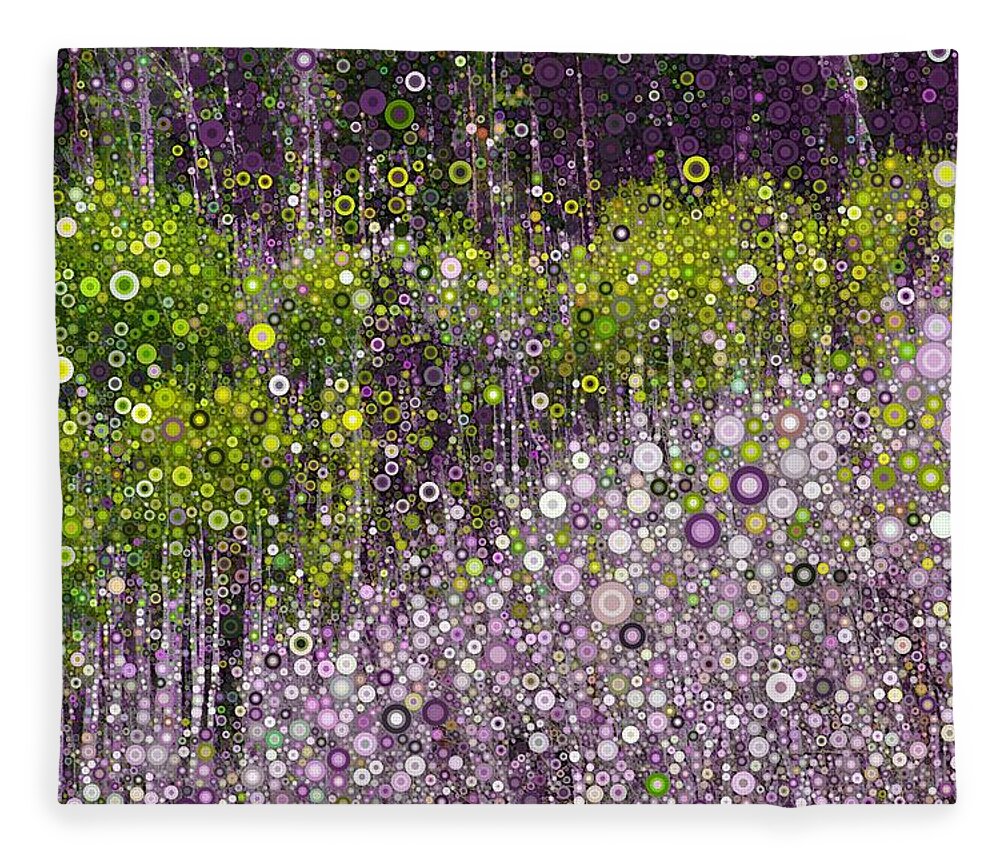 Digital Fleece Blanket featuring the digital art Just Beyond Emerald City by Linda Bailey