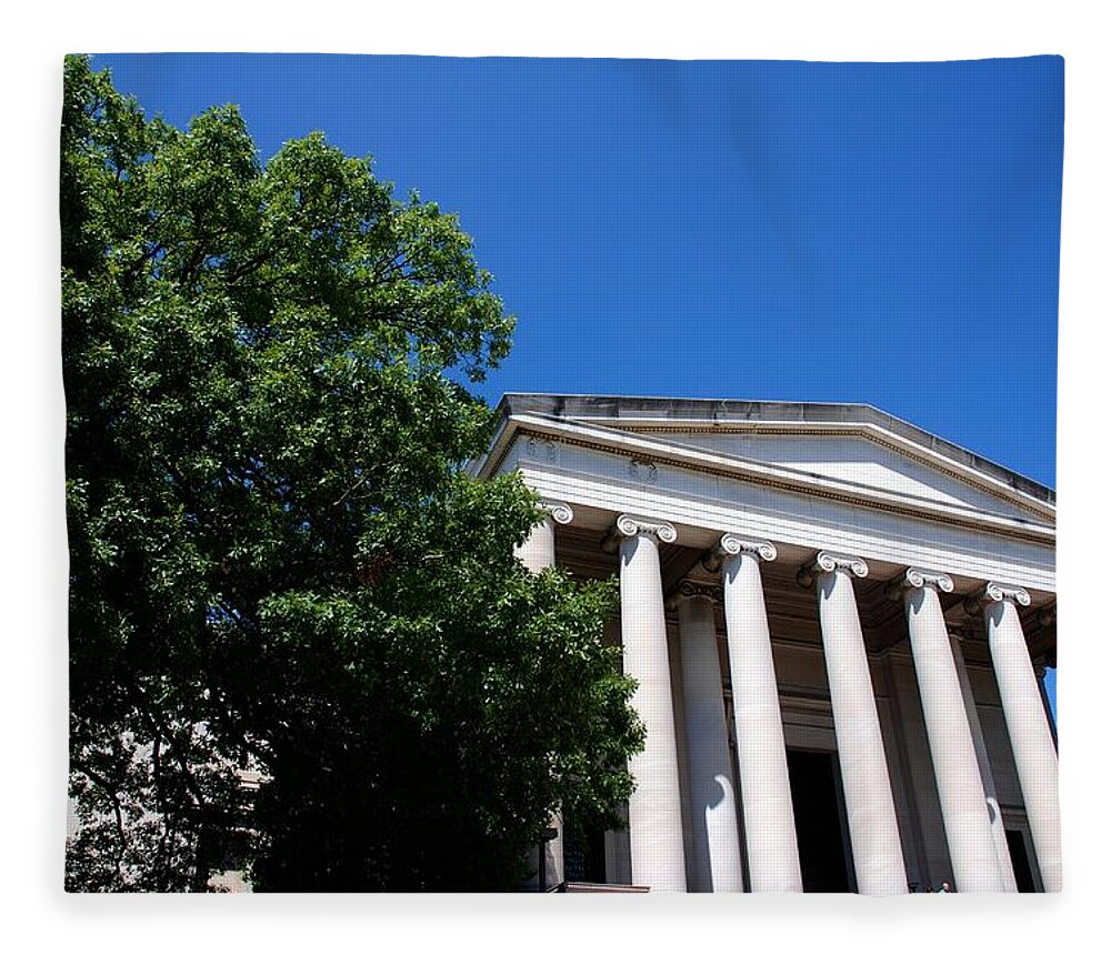 Washington Fleece Blanket featuring the photograph National Gallery of Art by Kenny Glover