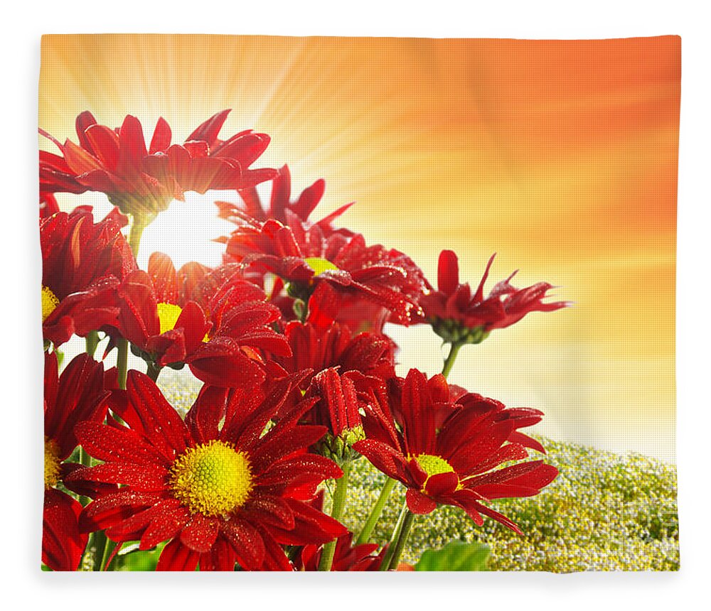 Abloom Fleece Blanket featuring the photograph Spring Blossom #2 by Carlos Caetano
