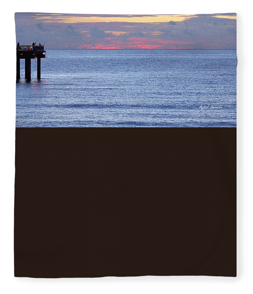Sunrise Fleece Blanket featuring the photograph Sunrise in Florida Riviera by Rafael Salazar