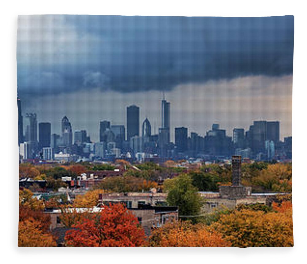 Scenics Fleece Blanket featuring the photograph Usa, Illinois, Chicago, Cityscape #3 by Henryk Sadura