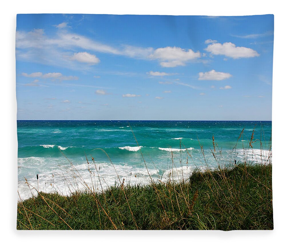 Beach Fleece Blanket featuring the photograph 42- Singer Island Florida by Joseph Keane
