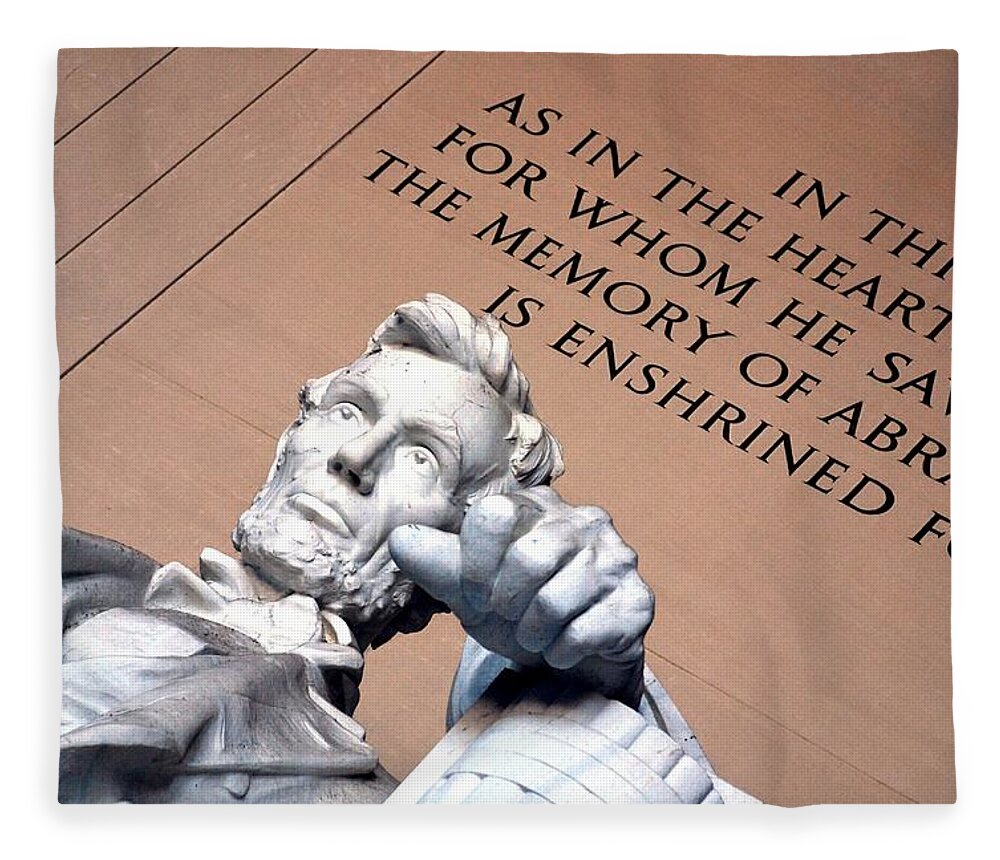 Washington Fleece Blanket featuring the photograph Lincoln Memorial by Kenny Glover
