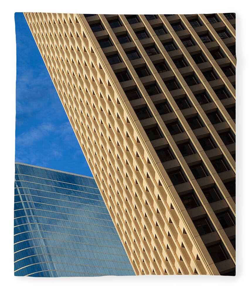 Architecture Fleece Blanket featuring the photograph Skyscrapers by Raul Rodriguez