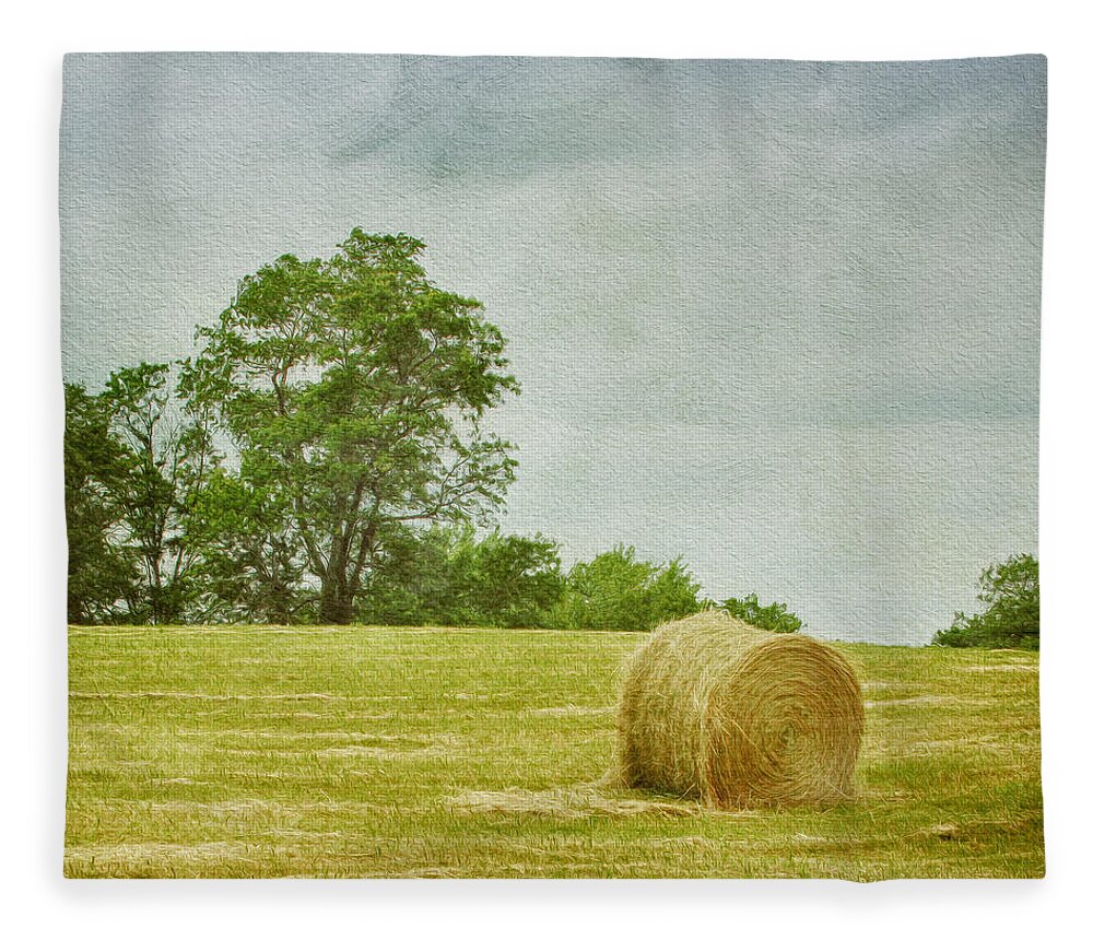 Agricultural Fleece Blanket featuring the photograph A Day at the Farm by Kim Hojnacki