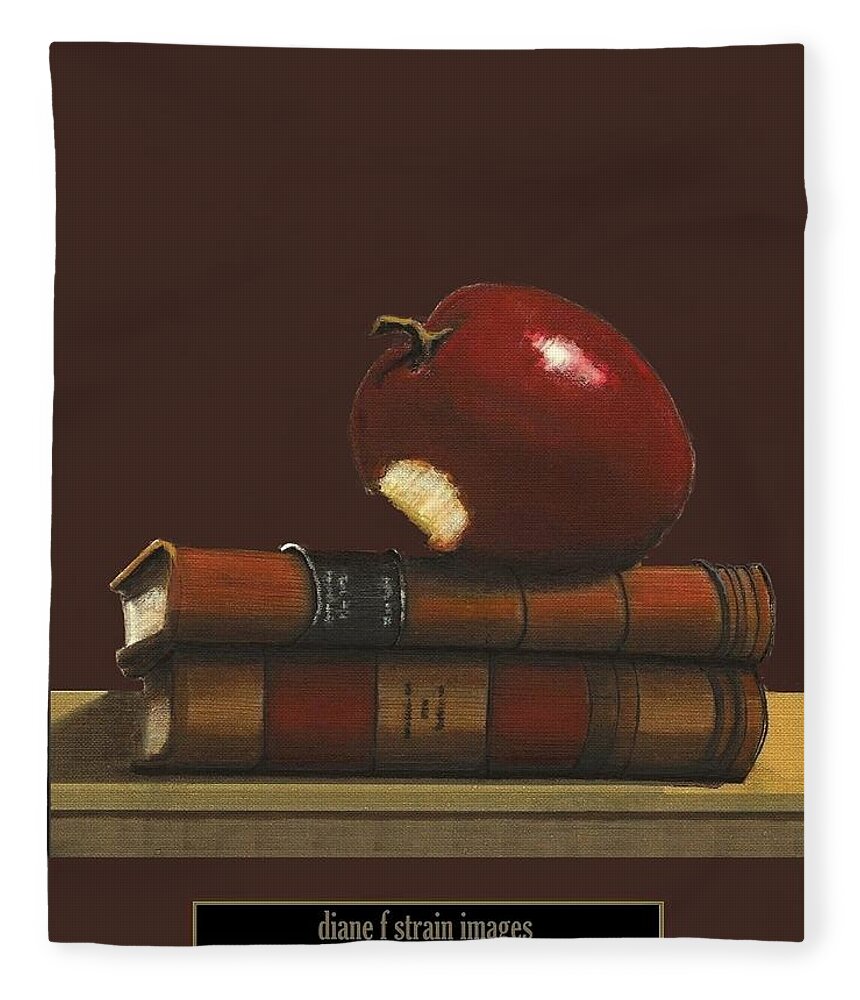 Fineartamerica.com Fleece Blanket featuring the painting A Teacher's Gift Number 20 by Diane Strain