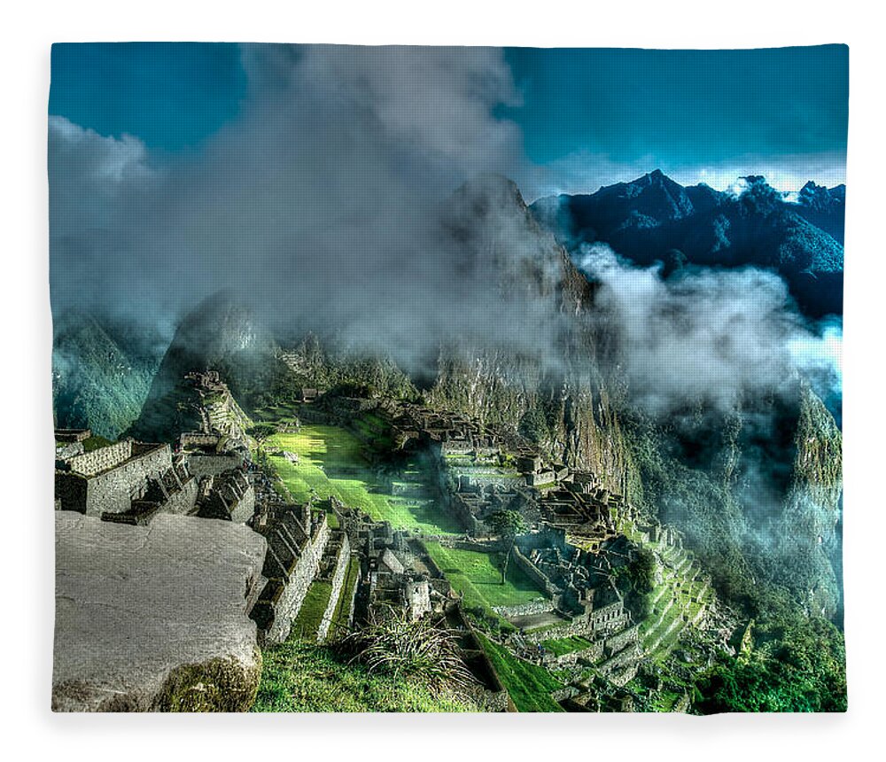 Photograph Fleece Blanket featuring the photograph Above The Clouds by Richard Gehlbach