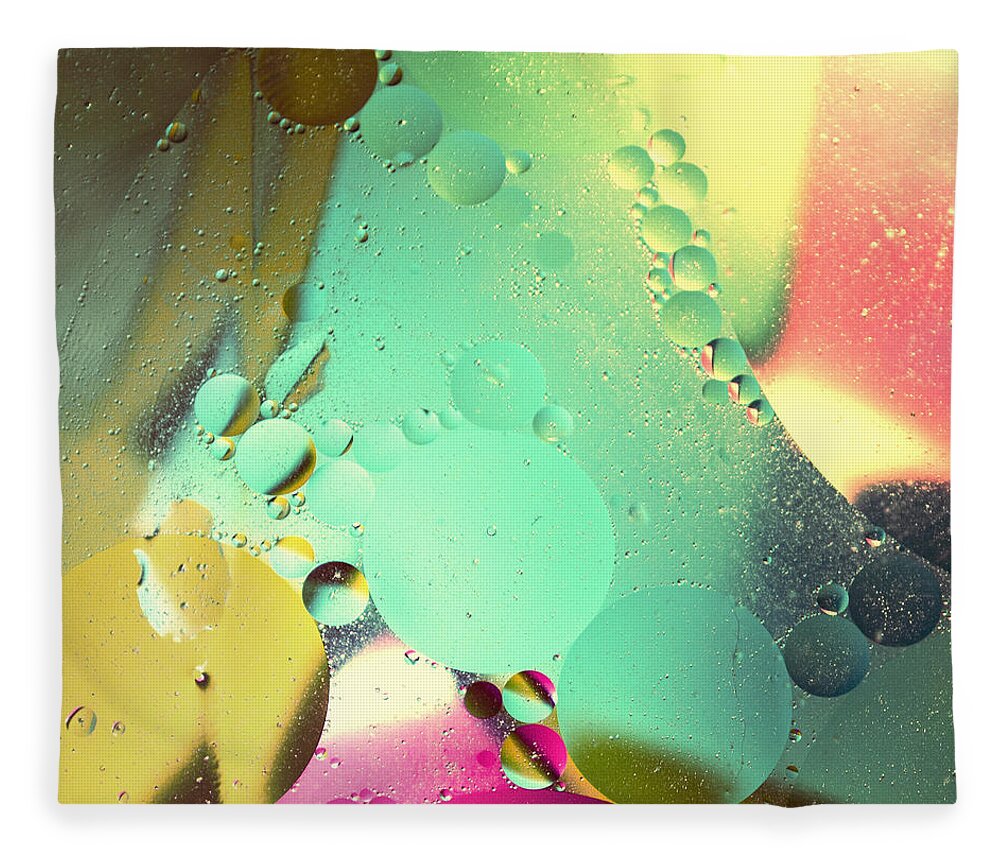Abstract Fleece Blanket featuring the photograph Abstract Blue by Spikey Mouse Photography