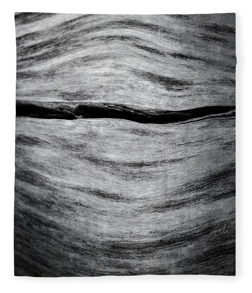 Abstract Fleece Blanket featuring the photograph Abstract Log by Tamara Becker