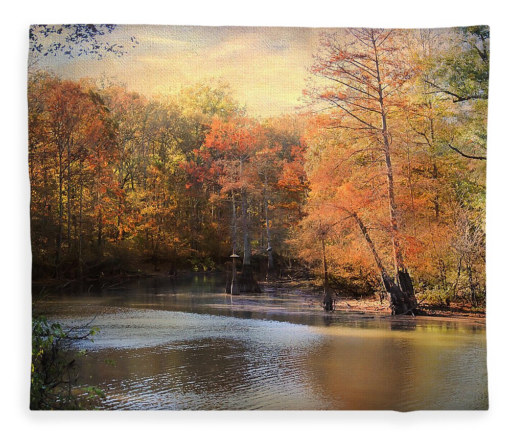 Autumn Fleece Blanket featuring the photograph After Daybreak by Jai Johnson