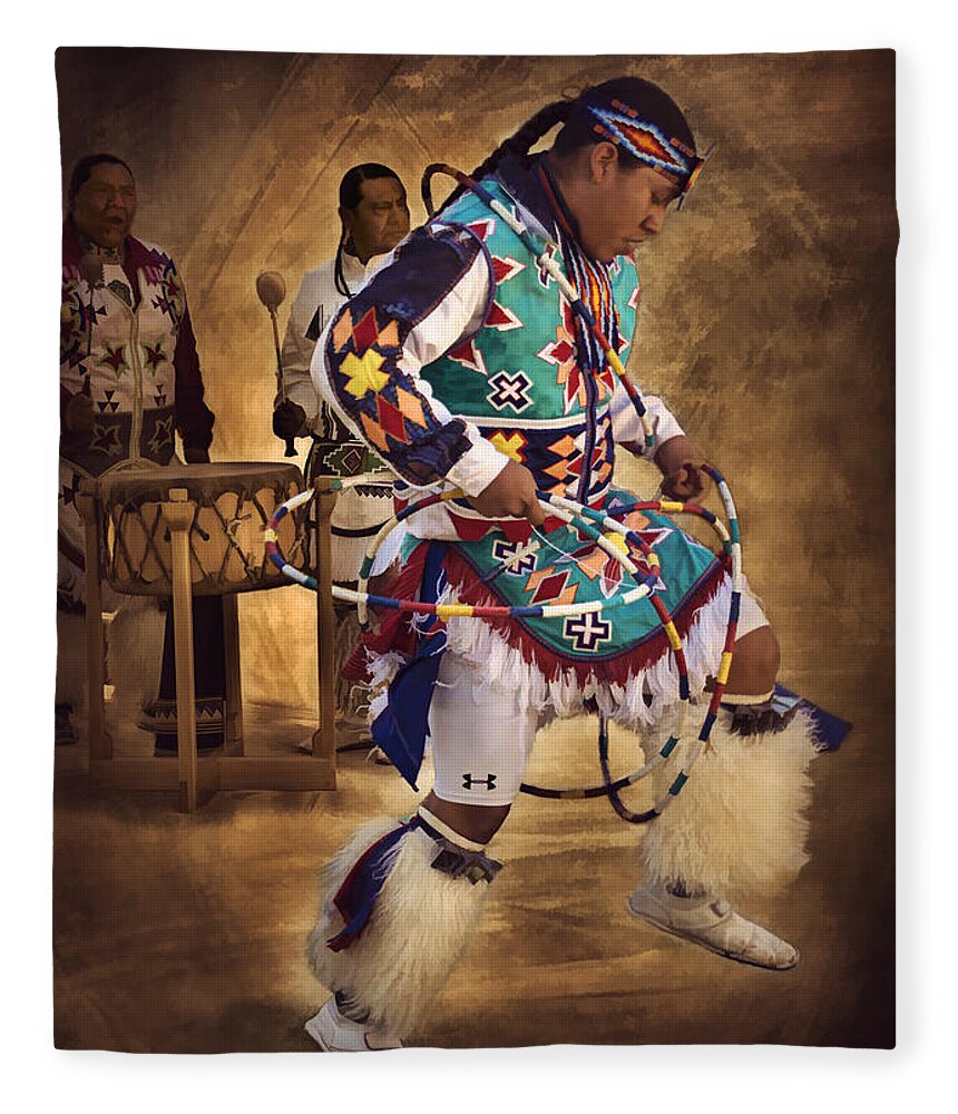 Hoop Dancer Fleece Blanket featuring the photograph All in the Family by Priscilla Burgers