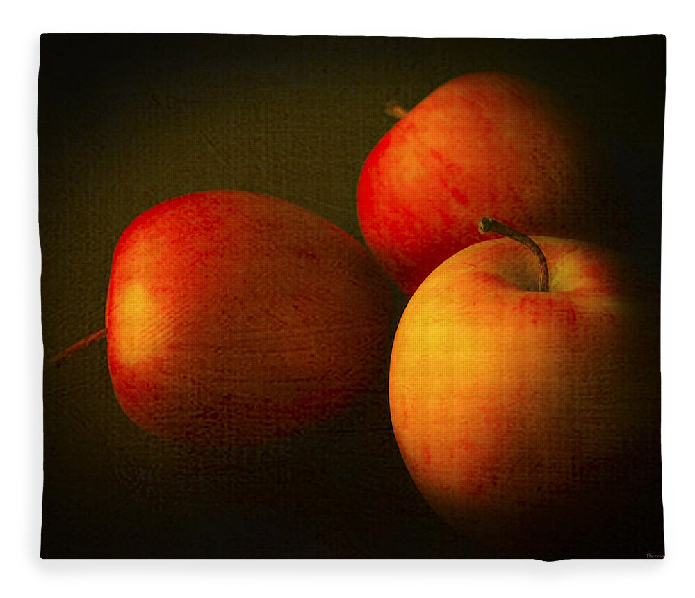 Kitchen Fleece Blanket featuring the photograph Ambrosia Apples by Theresa Tahara