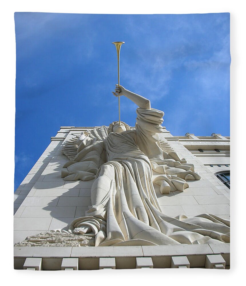 Sculptures Fleece Blanket featuring the photograph Angels 2920 by Guy Whiteley
