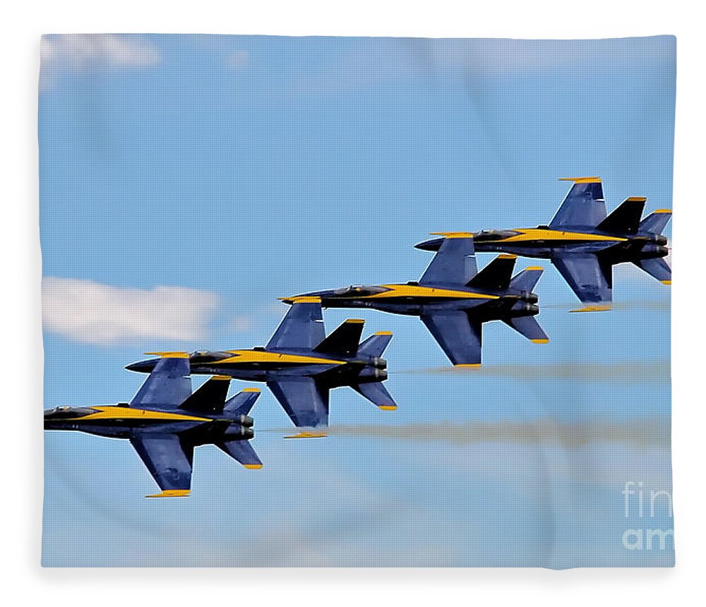 Airplane Fleece Blanket featuring the photograph Angels of the sky by Rick Kuperberg Sr