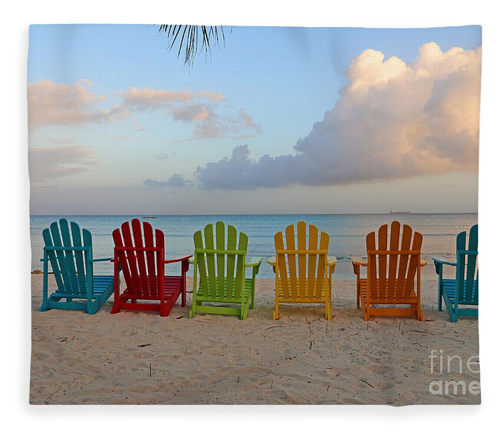 Aruba Fleece Blanket featuring the photograph Aruba Sunrise 0746a by Jack Schultz