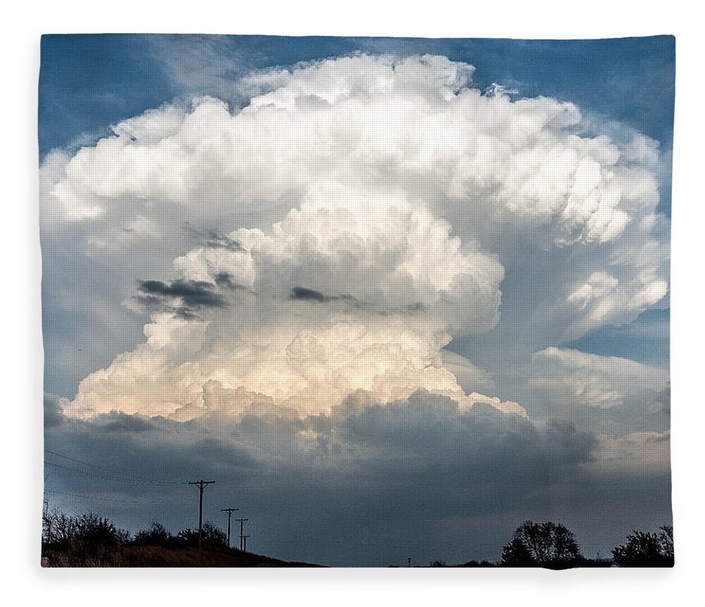 Thunderstorm Fleece Blanket featuring the photograph Atomic Cumulus by Marcus Hustedde