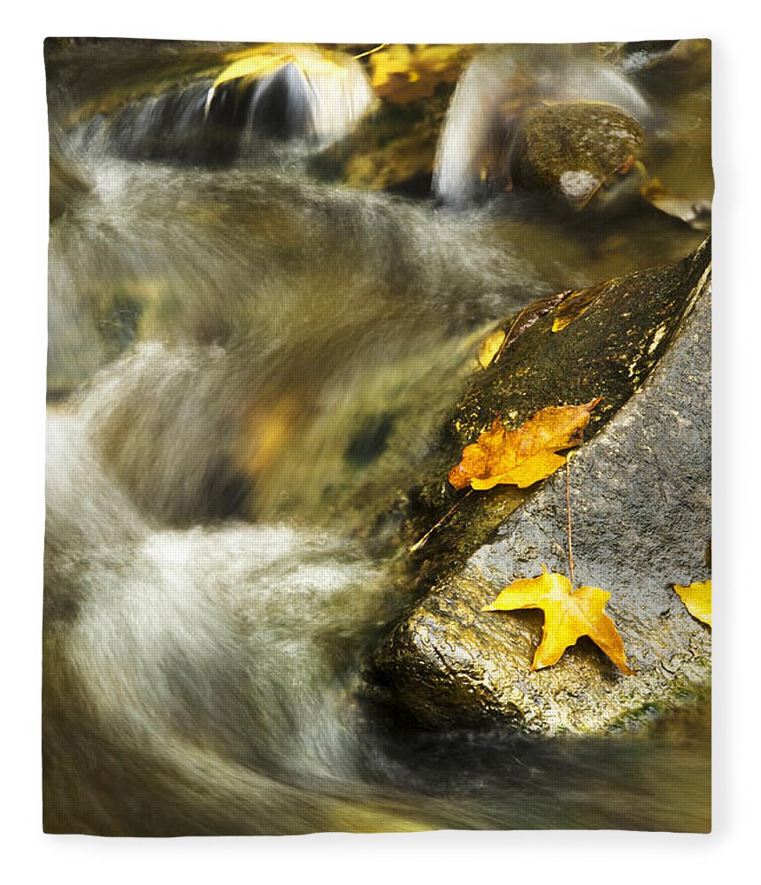 Autumn Fleece Blanket featuring the photograph Autumn Creek by Christina Rollo