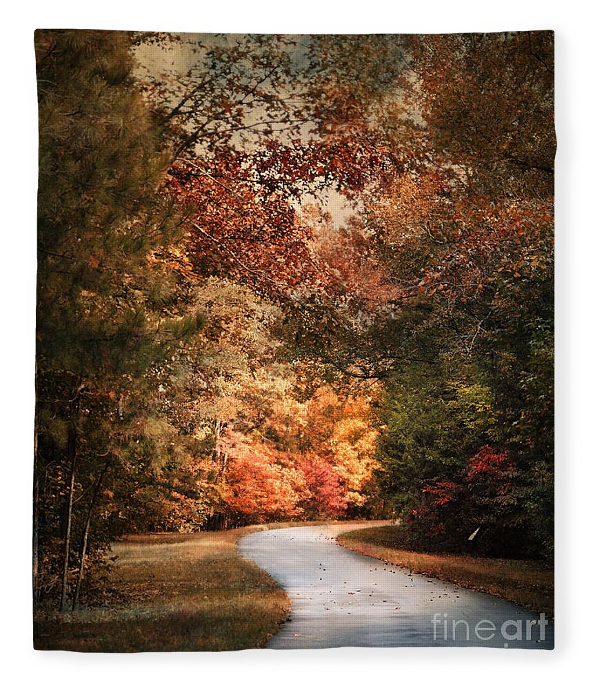 Autumn Fleece Blanket featuring the photograph Autumn Passage 1 by Jai Johnson