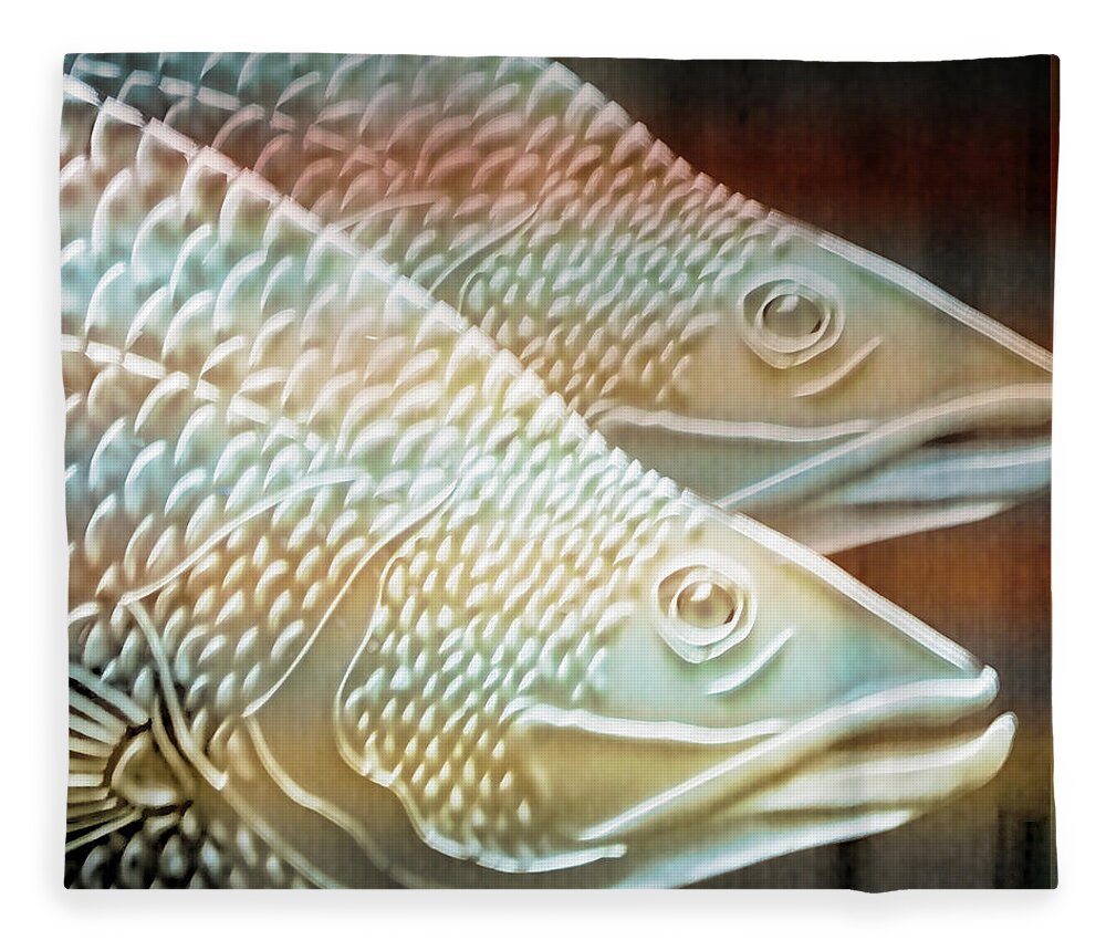 Animals Fleece Blanket featuring the photograph Barramundi by Holly Kempe
