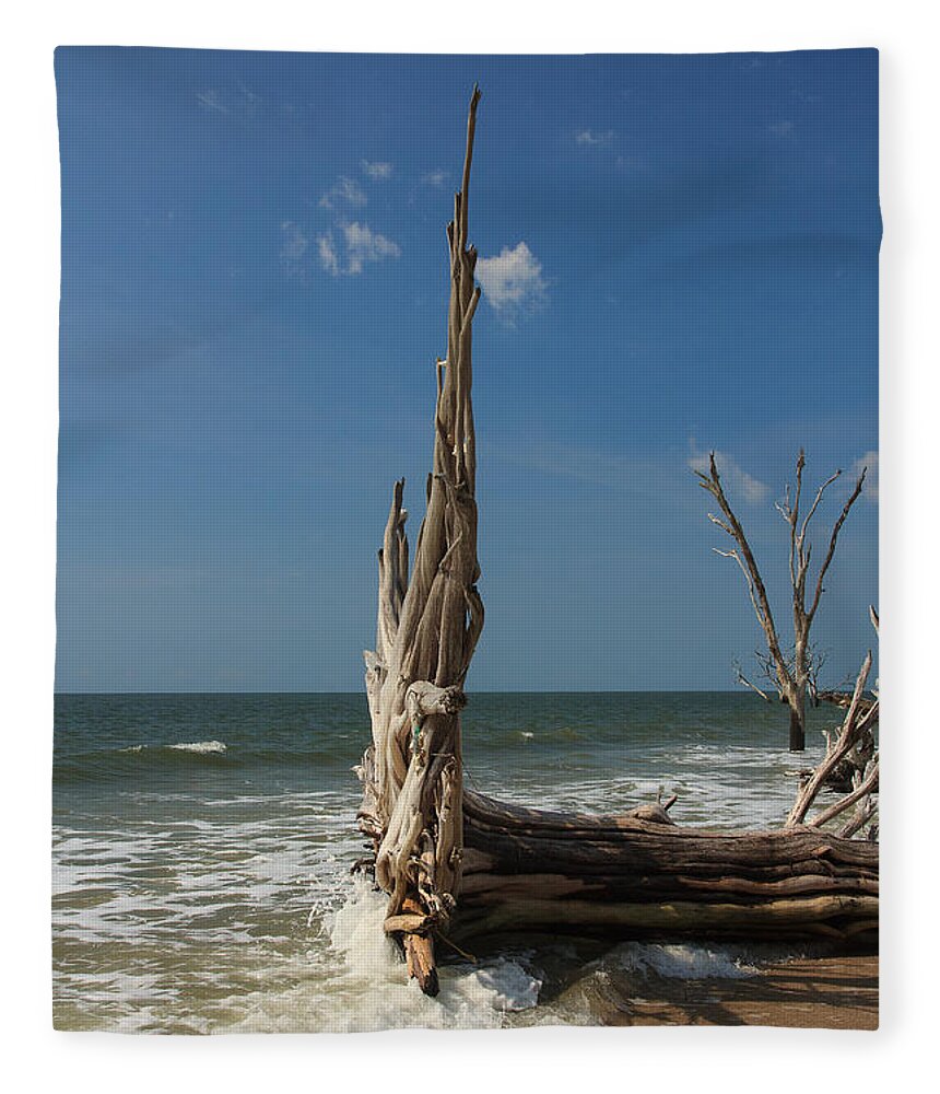 South Carolina Fleece Blanket featuring the photograph Beach Magic by Patricia Schaefer