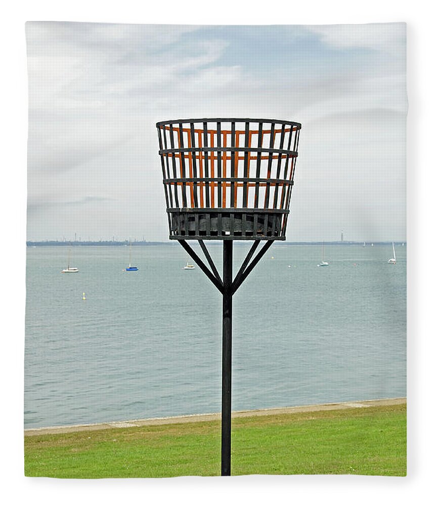 Europe Fleece Blanket featuring the photograph Beacon on Yarmouth Common by Rod Johnson