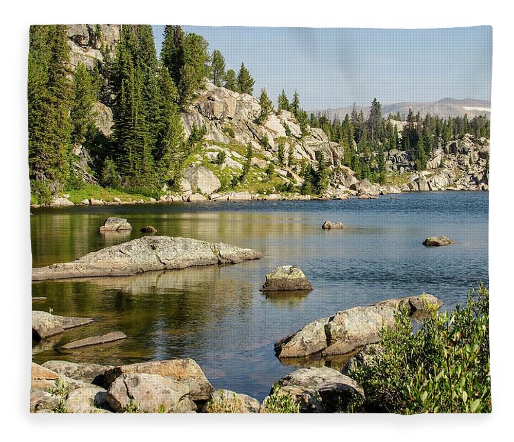 Tranquility Fleece Blanket featuring the photograph Beartooth Pass, Wyoming And Montana by ©anitaburke