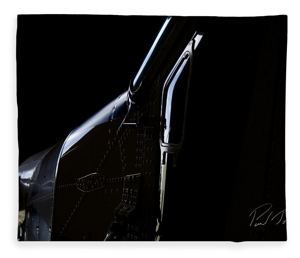 Pilatus Pc 6 Porter Fleece Blanket featuring the photograph Beautiful Reflections by Paul Job